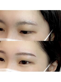ホワイトアイ 堺東(WHITE EYE)/◇細めのストレート眉毛