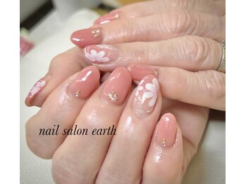 アース(Earth)/フラワーネイル