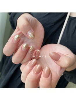 サテン風×gold lame