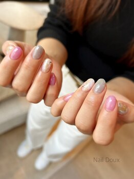 ネイル ドゥ 岡山駅前店(Nail Doux)/ふんわりニュアンスネイル