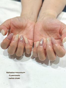 マーマ 八戸ノ里店(murmur)/ピンクシェルネイル