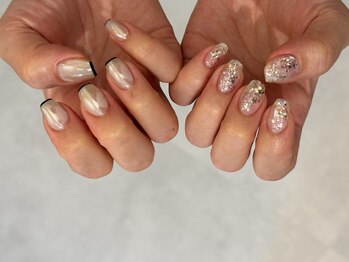 ラメ／ホワイトパール