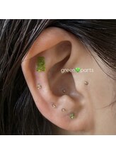フィールラッシュ バイ グリーン(FEELLASH by green)/#耳つぼジュエリーデザイン