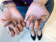 ネイルズ ララ(nails Lala)/カーキブラウン