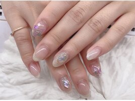 (中原)透け感グラデ×シェル