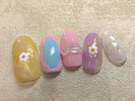 4月限定　パステルネイル