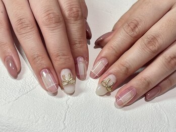 イーストハムアネーロネイル(EAST HAM anello nail)/定額デザイン/チェック/リボン