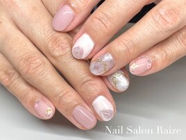ニュアンスネイル/押し花ネイル