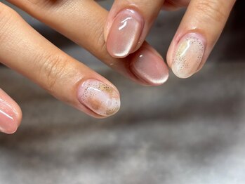 コービーネイル(Kobe nail)/ニュアンス×マグネットネイル