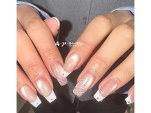 アピュ(APUU)/フレンチ フラッシュネイル