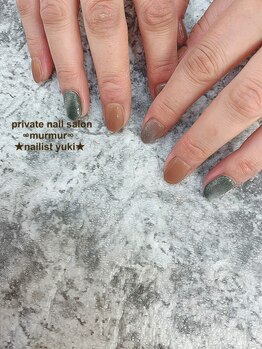 プライベート ネイルサロン マーマ(murmur)/アースカラーネイル