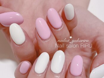 リル(RIRU)/春色ワンカラーネイル