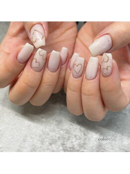 コロレ(colore')/ハートミラーネイル