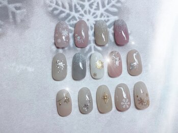 ハッピービューティー(Happy Beauty)/【期間限定】粉雪ネイル6900円
