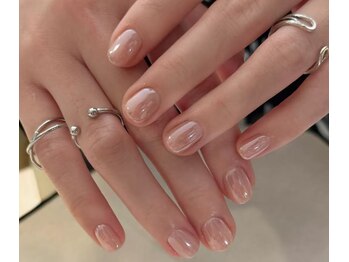 シーズネイル(She's Nail)/シンプルミラーネイル