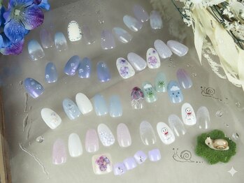 ラジュルネ(nail&eyelash La journee)の写真/圧倒的デザイン数！100種類の可愛いが全部4980円◎トレンドネイルで指先を輝かせよう☆