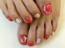 プラハネイル(+HER 美甲)/ハートペイント