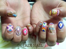 アイリーネイル(IRIE NAIL)/ジェル　手描き８本アート