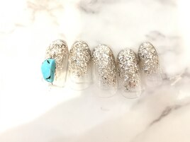 塗りかけネイル