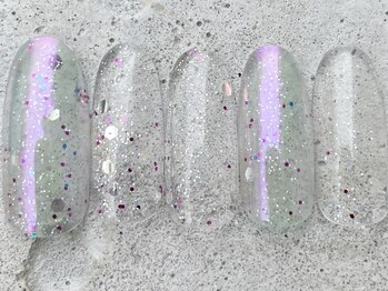 フリークネイル(FREAK Nail)/クリアラメホロオーロラ ¥6500