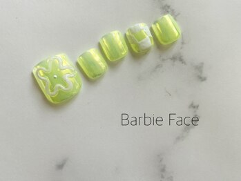 バービーフェイス 恵比寿(Barbie Face)/オーロラミラーネイル