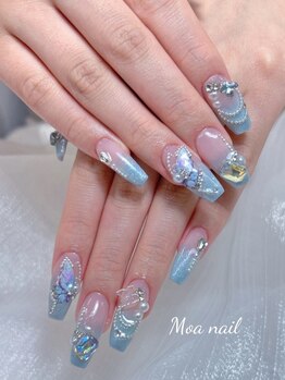 モアネイル(Moa nail)の写真/《持ち込み歓迎♪カラー500色以上！中国/韓国から取り寄せたトレンドパーツを豊富に揃えています◎》