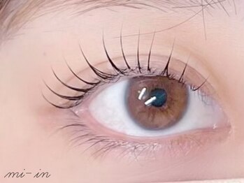 ミイン(mi-in)の写真/自まつ毛が伸びたような自然な仕上がりのお目元に♪まつ毛の状態に合わせて、丁寧に施術いたします◎