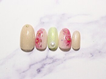 池袋ネイルサロン イイネイル(Ee-Nail)/桃の花ネイル初回￥6980