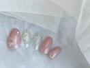ラメグラネイル/フラワーネイル