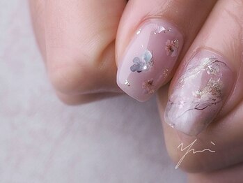 ネイルズ バイ ユイ 外苑前(Nails by Yui)/押し花マーブルネイル