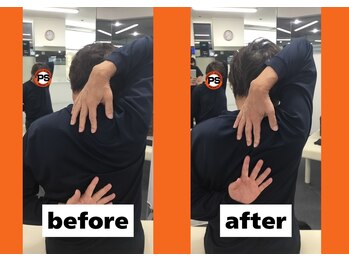 パーフェクトストレッチ 大阪船場店/ストレッチ肩こり/50代男性