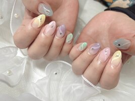 春ネイル/パステルカラーネイル