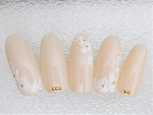 ネイルサロン あかねいろ/マニキュアアート手描きフラワー