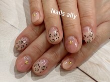 ネイルズアリー 立川店(Nails ally)/レオパード×ピンク