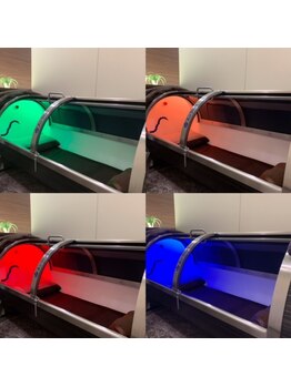 水素浴サロン プレミアム銀座/カプセルでカラーセラピー効果☆