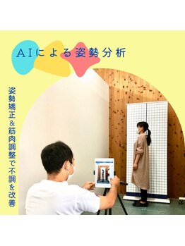 北島坂口鍼灸整骨院/AIによる姿勢分析