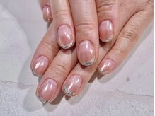 アートネイル アルファ(Art Nail ALUFA)/ミラー&ガラスフレンチ