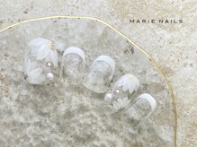 マリー ネイルズ いわきラトブ店(MARIE NAILS)/フラワー &nbsp;新規6600円税込 0523c