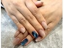 ネイビー美人ネイル