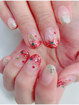 ネイルサロン ティアラリュクス 市川北口店(Tiara Luxe)/クリスマスネイル