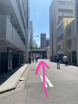美極 銀座店/浅草線宝町駅からの順路