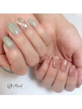 プリル ネイルアンドアイラッシュ 御幸ヶ原店(Puril NAIL&EYELASHES)/ふんわりカラーアシメ