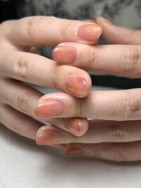 ちゅるんと桃カラー