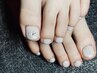 6週間以内【Foot ダブルgradation gelnail】¥6,490(税込)※オフ込み