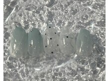 ミュウネイル(miu_nail)/リボン×ドット