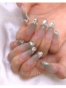 ヒスイ(Hisui)/ガラスフレンチ×グラデ