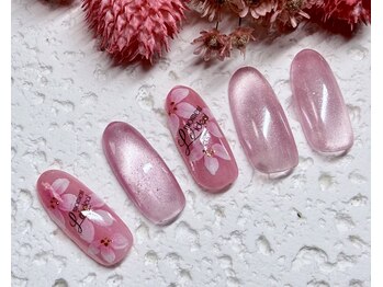 ネイルサロン ディア(Dea)/シンプルフラワーネイル 8800円