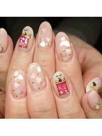 ハートホロ　ブローチ