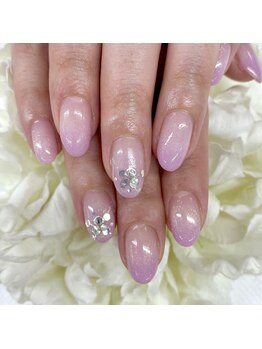 ディーネイル 京橋(D-nail)/西村/春カラーシンプルネイル