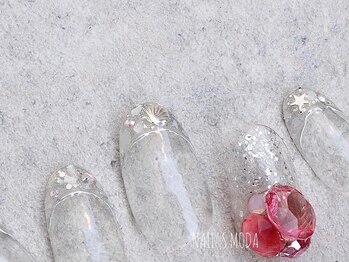 ネイルズ モダ(NAIL'S MODA)/8月の新作1/シェルフレンチ